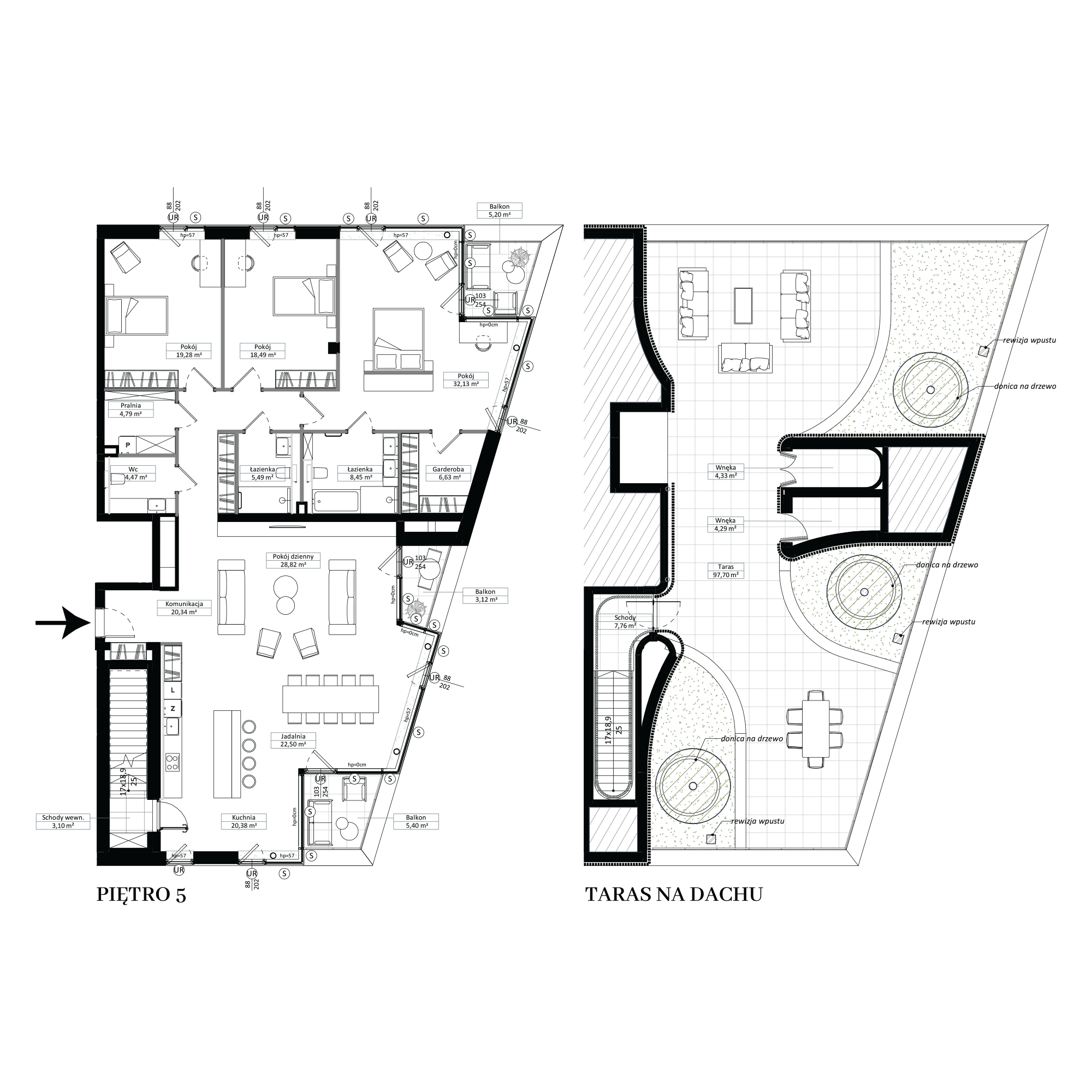 Pułaskiego 19 Poznań mieszkanie deweloperskie na 5 piętrze z 4 pokojami